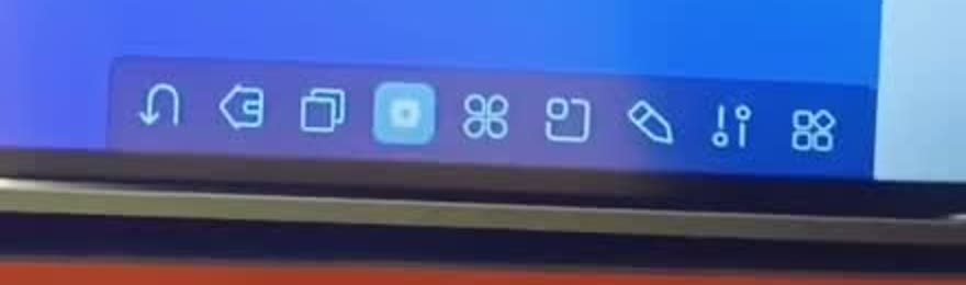 The TV icon bar. The two upside-down lollipops icon is circled.